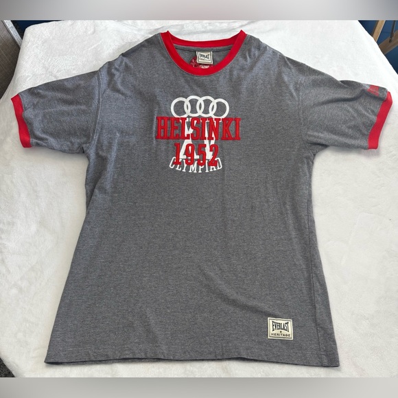 Everlast Heritage Floyd Patterson 1952 Helsinki Olympics Boxing T-Shirt XL - Picture 1 of 7